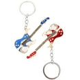 thumbnail image 1 of OHOIOLLA 2Ud Llavero De Guitarra Metalizado En Aleación De Zinc Para Llaves Y Color Surtido, 1 of 6