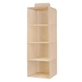 thumbnail image 5 of Tuvgenk 32x11x11 inch Wardrobe Hanging Bag Large Capacity Multi Layer Washable Fabric Storage Bag Sturdy Beige Foldable for Clothes, 5 of 5