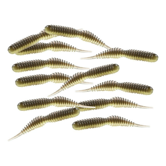 jinwen Crankbait Fishing Supplies Fishing Worms Lures for Saltwater Outdoor Walleye brown 12x 63mm1.5g