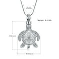 thumbnail image 2 of Personlized Sea Turtle Necklace Urns for Cremation Ashes Urn Necklace Lockets for Human Ashes Pet Ashes Holder Pendent for Ashes and Chain, 2 of 7