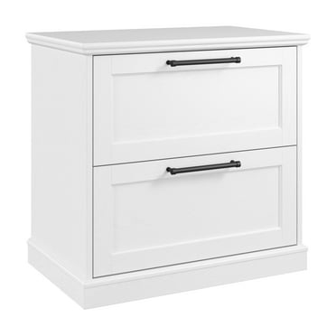 Bush Furniture Westbrook 2 Drawer Lateral File Cabinet in Ash White