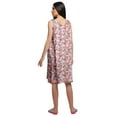 thumbnail image 4 of Moomaya Printed Round Neck Nursing Sleepwear Cotton A-Line Sleeveless Nightdress, 4 of 6