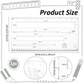 thumbnail image 2 of Acrylic Mailmate Shipping Guide Measuring Tool for USPS Clear 286x140x5mm, 2 of 5