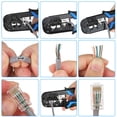 thumbnail image 4 of Kit de herramientas de crimpado YWNEGWE RJ45 Ethernet RJ11 RJ12 con comprobador, 4 of 7