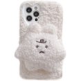 thumbnail image 1 of Funda para iPhone X Xs con muñeco de juguete de dibujos animados, funda suave y esponjosa en 3D con diseño de animal de piel de felpa, compatible con la funda para iPhone (iPhone X/xs, Anygry Lit, 1 of 5