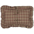 thumbnail image 4 of VHC Brands Crosswoods Plaid Cotton Primitive Bedding 22x14 Filled Pillow, Natural Tan, 4 of 5