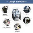 thumbnail image 5 of Ttyddzy Clear Backpack Heavy Duty PVC Transparent Backpack for College Workplace, Blue Peaks, 5 of 8