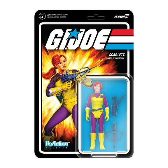 G.I. Joe DIC Purple Scarlett 3 3/4-Inch ReAction Figure