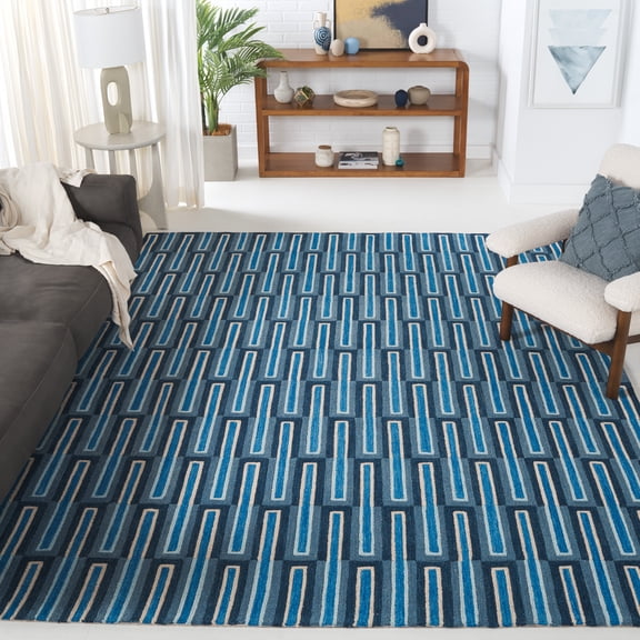 Safavieh Genre Cainneach Geometric Area Rug, Blue/Ivory, 8' x 10'
