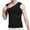 Black, variant on Dolkfu Tech T Shirts for Men V Neck Tech Fitted Solid Tank Tops Sleeveless Tops for Men L