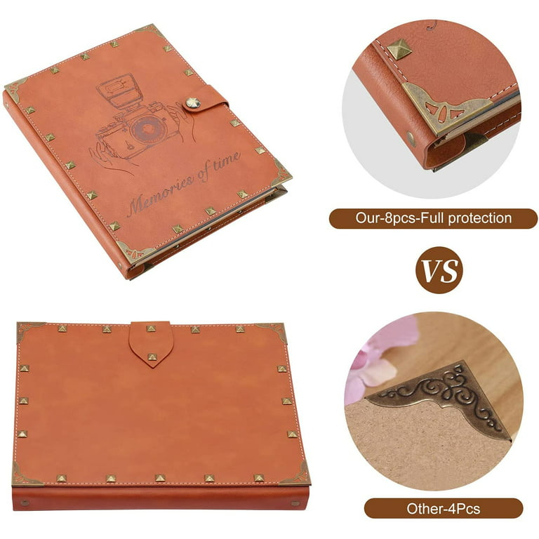 Stylish Custom Small Genuine Leather Scrapbook Album 11,8 x 11,8 - S –  Giovelli Design