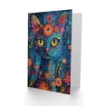 thumbnail image 2 of Artery8 Birthday Card Cat Lover Floral Folk Art Spirit Guide For Her Gran Sister Niece Daughter Wife Woman Greeting Card, 2 of 3