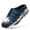 Blue, variant on Unisex Scuff Slippers for Women Men Puffy Padded Upper Fleece Lined Water‑Resistant Winter House Shoes Non‑Slip Indoor Outdoor Slip‑On Slippers