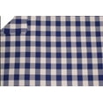 thumbnail image 3 of Checkered Panel Drape GINGHAM Buffalo POLYESTER PICNIC CHECKER Window Curtain", (Color:Royal Blue and White , Size: 59" W x 72" H), 3 of 4
