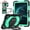 Black+Mint, variant on ELEHOLD Heavy Duty Case For T-Mobile Revvl Tab 2 2025 ,10.1-inch, 3-Layer Rugged 360 Rotating Kickstand Handle Grip Detachable Shoulder Strap Kids Friendly Shockproof Case,Black+Navy
