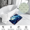 thumbnail image 3 of Shark Polyester Non-Slip Machine Washable Floor Carpet Chair Mat Floor Rug, 3 of 6