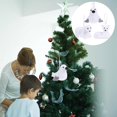 thumbnail image 5 of Christmas Tree Pendant White Foam Set for Decoration 1Set Holiday Dolls, 5 of 5