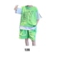thumbnail image 2 of Minnieouse De ropa deportiva de verano a la moda con letras, Jersey, camiseta de manga corta con retazos, ropa de calle, trajes para niños conjuntos de ropa Verde ciento veinte, 2 of 6