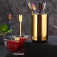 thumbnail image 3 of HEVIRGO 1 Set Stirring Rods Anti-rust Washable Stable Sturdy Stainless Steel Mixing Spoon Stir Bars for Home,Rose Gold, 3 of 10