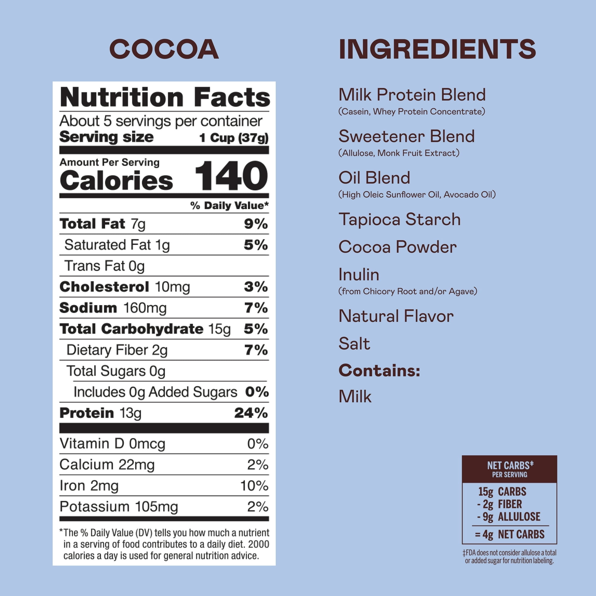 Magic Spoon Grain-Free Breakfast Cereal Variety Pack of 3, 7 oz Each (Fruity, Peanut Butter, Cocoa)  with fee Cocoa Sachet by ValueNest