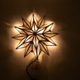 thumbnail image 2 of Kurt S Adler Gold Capiz Star Christmas Tree Topper with 10 Lights, 906", 2 of 7