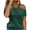 01 Army Green, variant on Summer T-Shirts for Women Sexy Cold Shoulder Tops Ladies Blouses Solid Color V Neck Short Sleeve Shirts Casual Dressy Blouse Loose Fit Tshirts Tunic Tops Tees Trendy Pullover