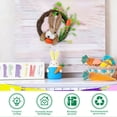 thumbnail image 6 of AURIGATE Easter Bunny Wooden Twig Wreath with Felt Rabbit Floral Accents 7.09in for Wall Door Home Decor, 6 of 6