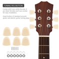 thumbnail image 3 of Acoustic Electric Guitar Tuning Pegs Button Set 6 Pcs Guitar Machine Heads Button Acrylic Buttons with Screws Easy Installation, 3 of 8