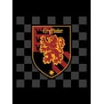 thumbnail image 7 of Harry Potter Gryffindor Shield on Checkered Background Boy's Black T-shirt-XS, 7 of 7