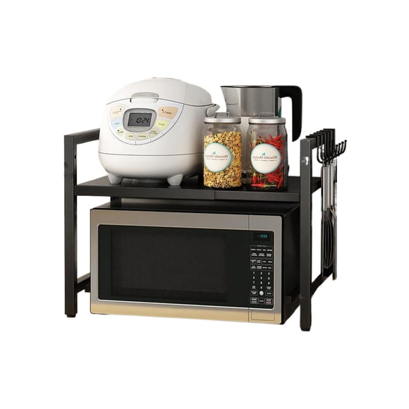 Yuarrent Estante de almacenamiento elegante y negro para una fácil organización de la cocina. Organización y almacenamiento del hogar. Hardware Negro extragrueso