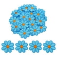 thumbnail image 1 of Parche de flores de Uxcell para planchar, bordado, parche de flores para reparación de ropa, mochila 3.54x3.54" 30 Pcs Azul, 1 of 7