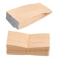 thumbnail image 1 of 100 bolsas de papel kraft con fuelle lateral, selladas con papel de aluminio, para envasar alimentos, para té y frutos secos (12 x 5,5 x 2,5), 1 of 7