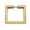 Polished Brass, variant on Alno A2671-3 Convertibles 3" Flat Square Solid Brass Cabinet Ring Pull - Chrome