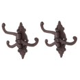 thumbnail image 4 of HOMEMAXS 2pcs Iron Wall Hook Swing Arm Hooks Vintage Hanger Wall Mounted Swivel Wall Hook, 4 of 8