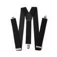 thumbnail image 1 of Men's 1 Inch Wide Solid Adjustable Suspenders, Black, 1 of 1