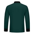 thumbnail image 5 of Hearthz Unisex Chef Jacket Men's Chef Coat Long Sleeves Men's Chef Coat Womens Restaurant Kitchen Cook Shirt Kitchen Cooking Uniform (Dark Green,XXL), 5 of 6
