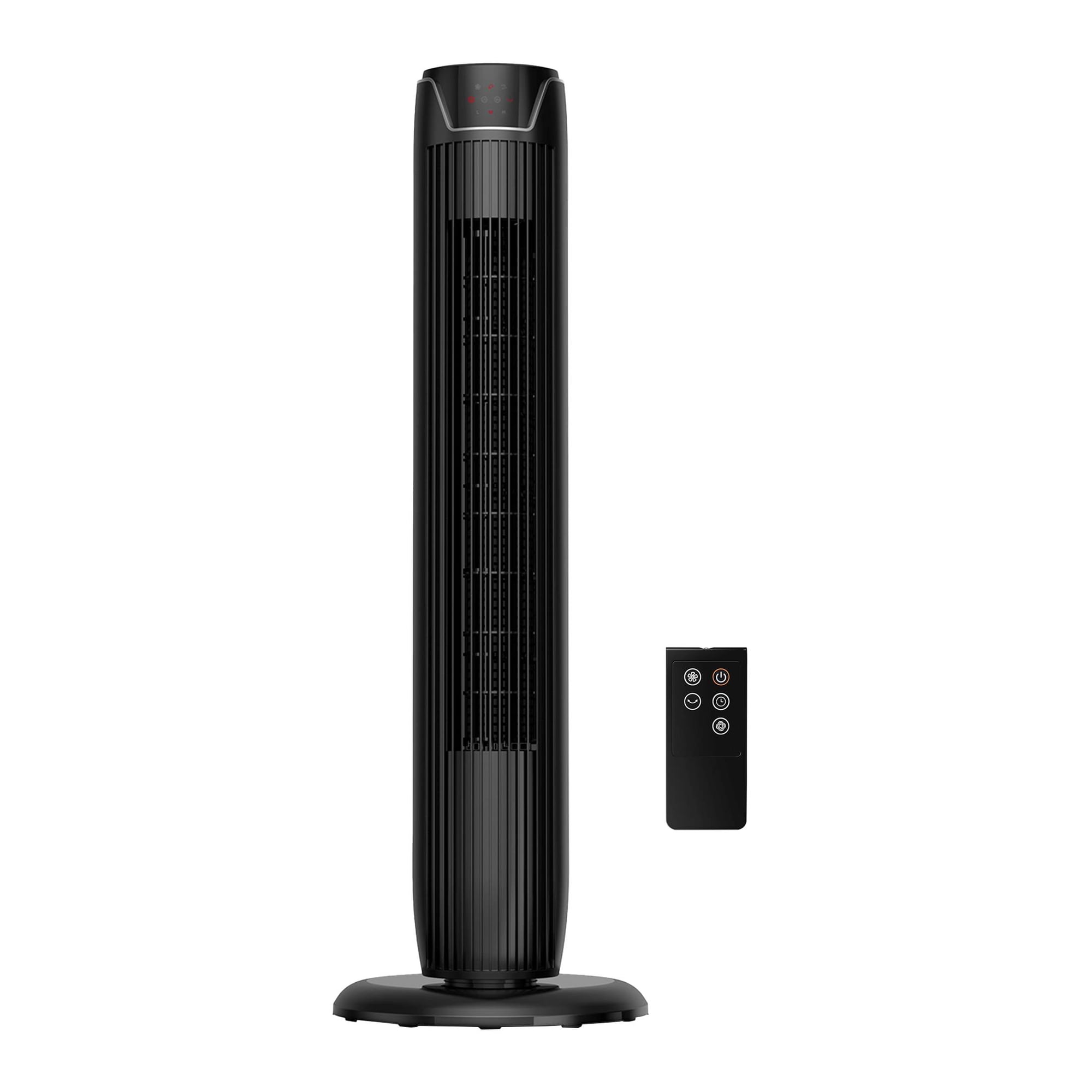 Mainstays 36 in Black 3-Speed Oscillating Tower Fan