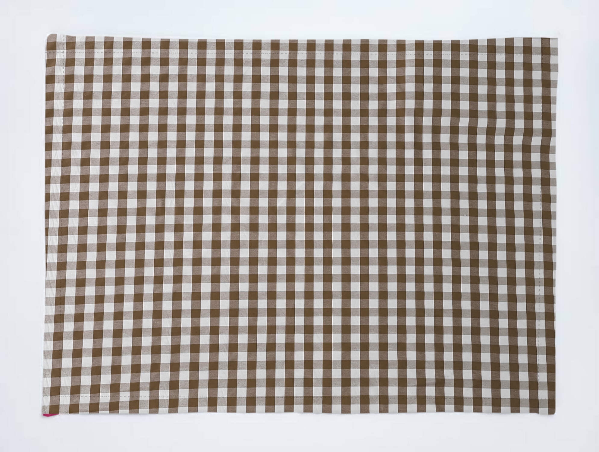 Very Small Gingham 1/8th Inch Checkered Cotton Dinner Table Placemats Holiday Home Decoration 13" x 19" (Pack of 4)