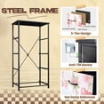 thumbnail image 5 of Kanworse 4 Drawer Fabric Dresser for Bedroom Pink Watercolor Cherries Ribbon Bow Chests of Drawers for Closet Organizers Storage, 5 of 8