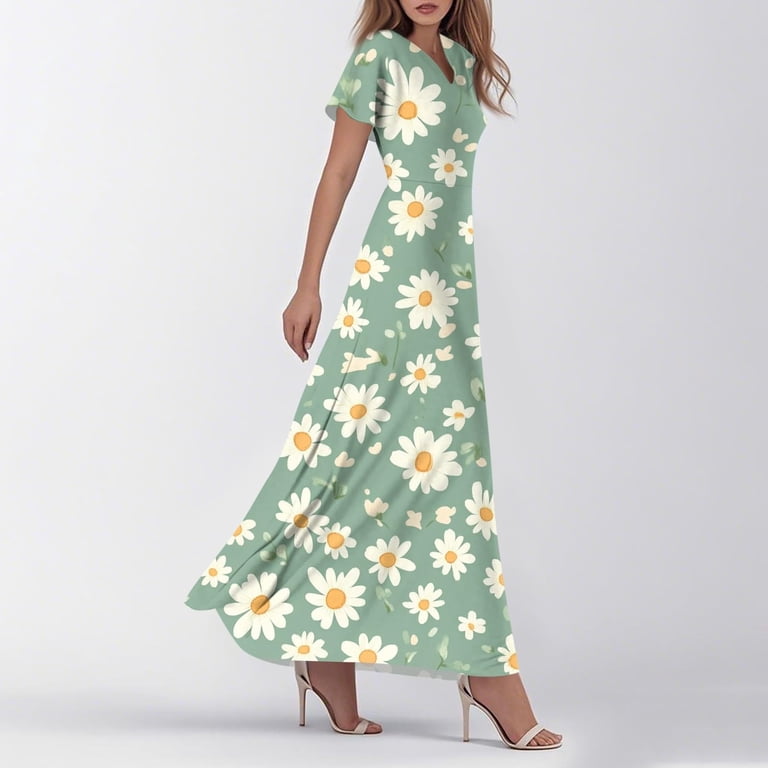 dark green princess dress Isabelle Dark Green Multi Float Sleeve Maxi Dress – Scarlett & Jo main image 1