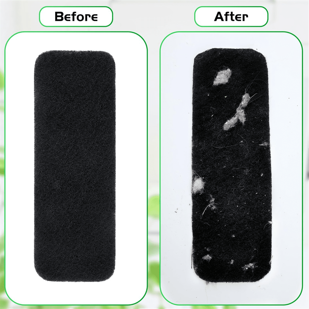 20 Pcs Ceiling Fan Blade Filters Pads Coconut Carbon Filter