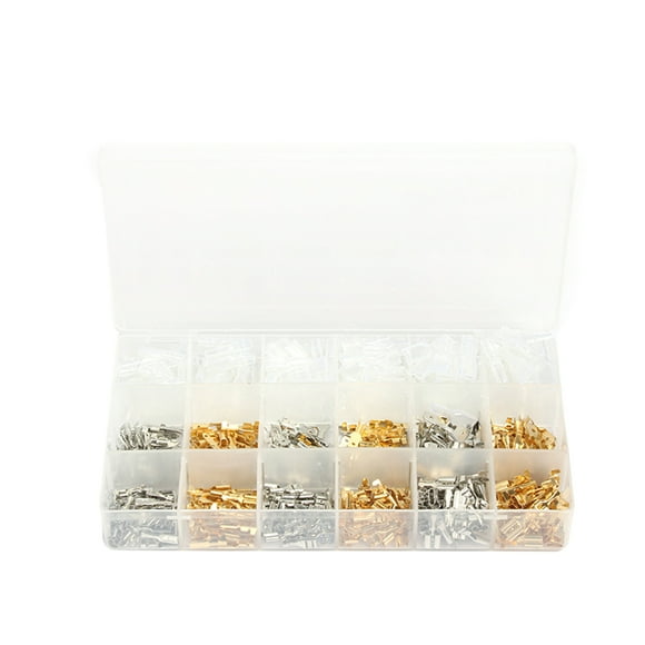 Amdohai 540PCS Assorted Insulated Electrical Connectors Wire Terminals Crimp with Storage Box Portable