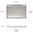 thumbnail image 3 of - 2/3 Size Aluminum Sheet Pan 16" x 22" Baking Sheets 20 Gauge Set of 6- Baking Pan Baking Tray Cookie Sheet Baking Sheet Perfect for Baking Roasting, 3 of 3