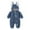 Blue, variant on Hwmodou Baby Snowsuit Thick Jumpsuit Bunny Coat Boys Warm Girls Hooded Girls Jacket Outerwear Activites Bodysuits,0-24M