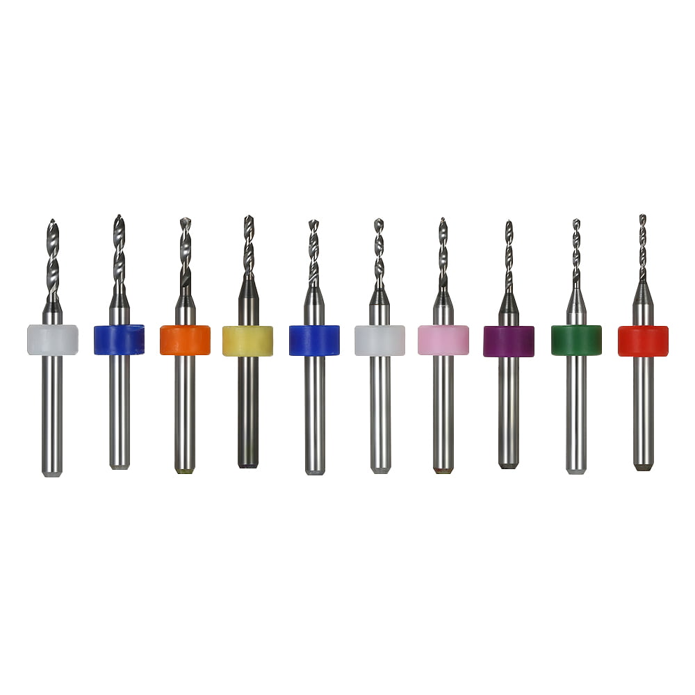 10pcs 1.5mm Tungsten Carbide Micro Drill Bits Rotary Tool Jewelry CNC PCB Dremel 