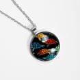 thumbnail image 4 of Turtle Seamless Glass Design Circle Pendant Women's Necklace, 4 of 5