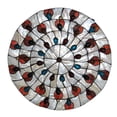 thumbnail image 4 of Miumaeov 20 inch Tiffany Style Flush Mount Ceiling Light Vintage Stained Glass Ceiling Lamp Decor Fixture for Living Room Restaurant Hotel, 4 of 13