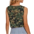 thumbnail image 6 of Yourumao Womens Camo Tank Tops Crop Sleeveless Shirts Crew Neck Loose Casual Tanks Comfy Summer Graphic Tees for Lounge Travel, 6 of 6