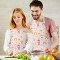 thumbnail image 3 of Fairy Tale Princess Pattern Apron-Garden Aprons for Women with Pockets-Cotton Linen Waterproof Kitchen Cooking Gardening Aprons Adjustable for Kitchen,Cooking,BBQ and Salon 33x27 Inch, 3 of 7