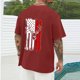thumbnail image 3 of Tops para hombre, blusas y camisas de cuello redondo y manga corta para hombre, blusas casuales de cuello redondo con estampado de moda para hombre, blusas de cuello redondo y manga corta, camisas par, 3 of 5